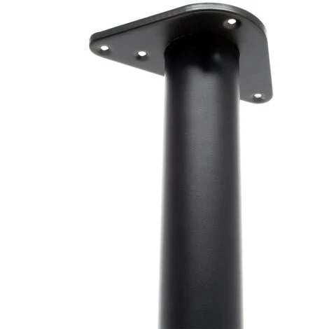 WILTEC Pied De Table Acier Inoxydable Lot De 4 Pieds Noir Support De Table Réglable 710mm Ø60mm – Image 4