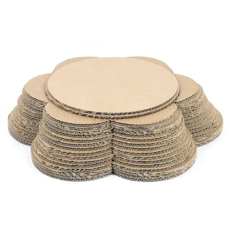 WILTEC Griffoir Plat En Forme De Fleur Meuble Pour Chat Entretien De Griffes Grattoir Patin à Gratter – Image 2