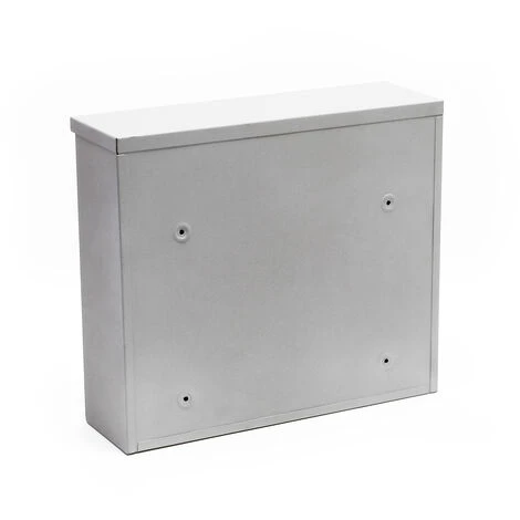 WILTEC Boite Aux Lettres Boite Postale Murale Design Argenté Revêtement Par Poudre Mailbox V12 – Image 4