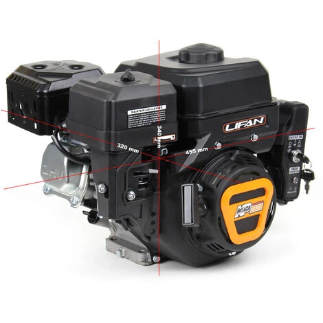 WILTEC LIFAN KP230E Moteur à Essence Monocylindrique 20mm 6,5CV Démarreur élec. Plaque Vibrante Chantier – Image 3