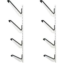 WILTEC Rack Quadruple Mural Support Rangement 4 Planches Surf Snowboard Wakeboard Skateboard Stockage