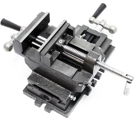 WILTEC Étau De Machine 2 Axes 100mm Étau Pour Table Croisée Table De Fraisage Ou Bien Établi – Image 5