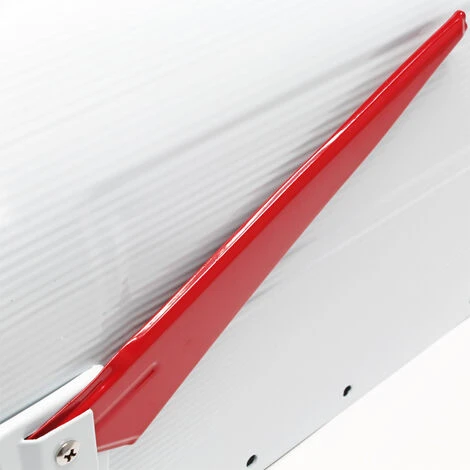 WILTEC Boite Aux Lettres US Mailbox Design Américain Blanc Avec Un Support Mural Correspondant – Image 5