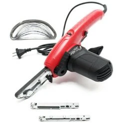 WILTEC Coffret Lime Electrique Ponceuse A Bande Abrasive Etroite 13 X 457 Mm - 400 W