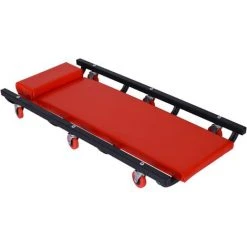 WILTEC XPOtool Chariot De Mécanicien Surface Rembourrée Charge 150kg Coussin Nuque Roulettes PEHD Atelier