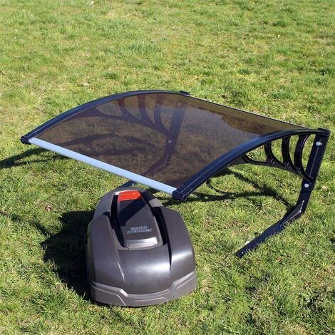 WILTEC Garage Pour Robot Tondeuse Marron Toit Carport Pour Tondeuses- Robot Tondeuse – Image 3