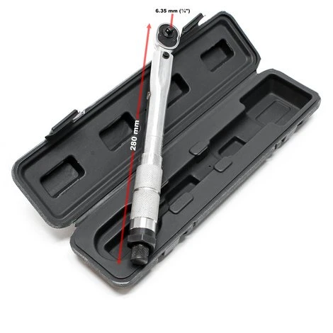 WILTEC Clé Dynamométrique Avec 1/4" Pouce Et 2 - 24 Nm – Image 2