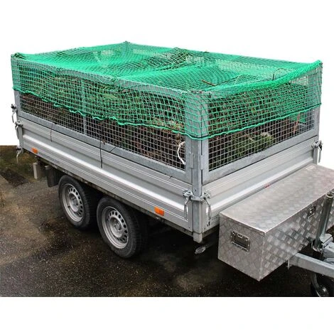 WILTEC Filet Remorque Transport Bagages Sécurité Charge Protection Filet Arrimage 3 X 6 M Conteneur Halage – Image 5