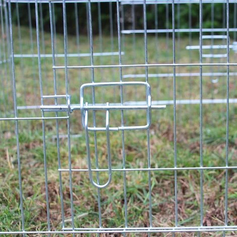 WILTEC Enclos Lapin Parc Ouvert Cage à Lapin Lièvre Clapier Activité Extérieure – Image 3