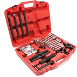 WILTEC Set D’extracteurs Hydrauliques Dans Un Coffret Pratique Avec Une Force De Traction De 10 Tonnes