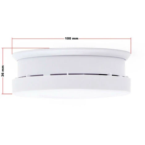 WILTEC 2 Detecteurs De Fumee Alarme Avertisseur Anti Incendie Pile 9v Cerifie En 14604 – Image 2