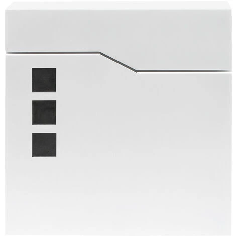 WILTEC Boite Lettre V20 Blanche Murale Revêtue Poudre Porte Journal Range Revues – Image 4