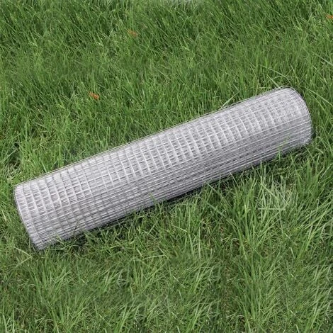 WILTEC Grillage Mailles Grille Métallique Volière Acier Galvanisé 1mx10m Épaisseur Fil 0,7mm Maille 12x12mm – Image 3
