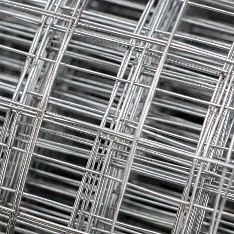 WILTEC Grillage Mailles Grille Métallique Volière Acier Galvanisé 1mx10m Épaisseur Fil 0,7mm Maille 12x12mm – Image 4