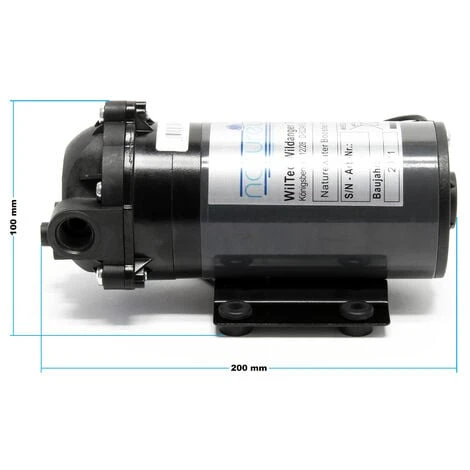 WILTEC Naturwater Pompe Booster 50 GPD Pompe De Surpression Station Osmose Inverse – Image 4