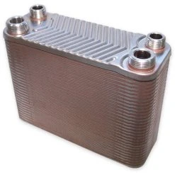 WILTEC Hrale Échangeur De Chaleur Thermique Inox 60 Plaques Max. 130 KW Eau Solaire