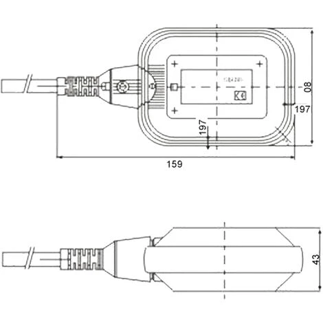 WILTEC 2m 250V 16A Flotteur Interrupteur Pour Pompe Immergée – Image 3