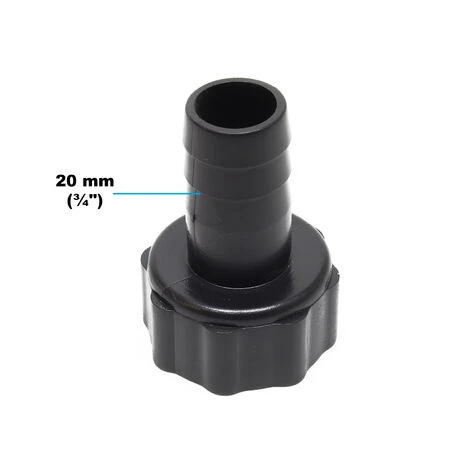 WILTEC Embout Cranté 3/4" 20mm Avec L'écrou-raccord 33mm – Image 3