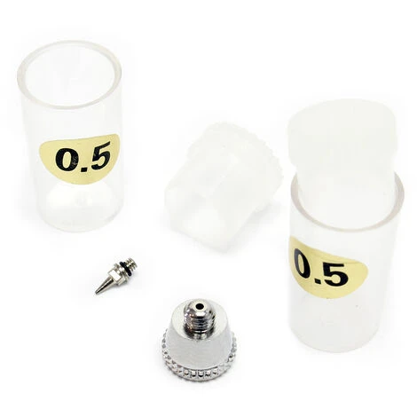 WILTEC Buse 0,5 Mm, Aiguille Et Joint Torique Pour Aérographes – Image 2