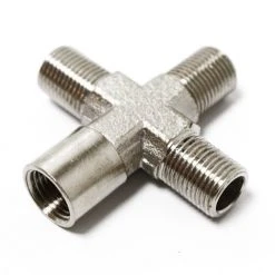 WILTEC Airbrush Adaptateur Distributeur 3 X 9,51 Mm (1/8") Filetage Mâle 1 X 9,51 Mm (1/8") Femelle