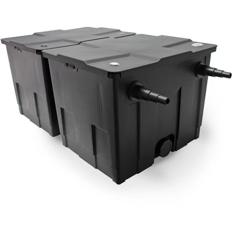 WILTEC Kit De Filtration De Bassin Bio Filtre 60000l Stérilisateur UVC 18W 80W Pompe éco Fontaine – Image 2