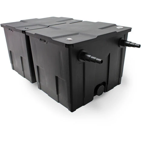 WILTEC Kit De Filtration Bassin Bio Filtre 60000l 80W Pompe éco Stérilisateur UVC 18W – Image 2