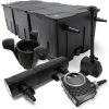 WILTEC Kit De Filtration Bassin 90000l Stérilisateur UVC 24W 80W Pompe éco Fontaine Ecumeur