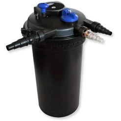 WILTEC Kit De Filtration Bassin à Pression 30000l Stérilisateur UVC 18W 70W Pompe éco Ecumeur