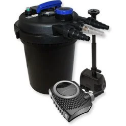 WILTEC Kit De Filtration Bassin à Pression 6000l Stérilisateur UVC 11W 70W Pompe éco Fontaine