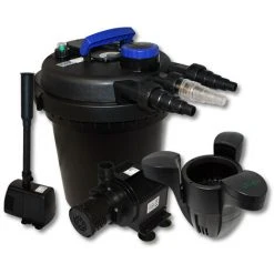 WILTEC Kit De Filtration à Pression Bio 6000l Stérilisateur Pompe De Bassin Pompe De Fontaine Ecumeur