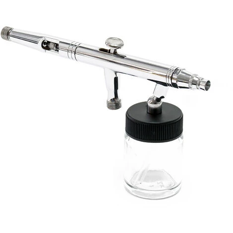 WILTEC Aérographe Professionnel Modèle 182K Régulation Double Buse-aiguille 0.3 0.5 0.8 Mm – Image 2