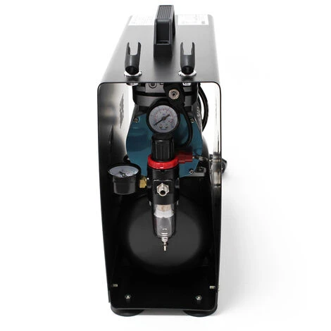 WILTEC Compresseur Aérographe AF196AW Bicylindre Avec Réservoir – Image 2