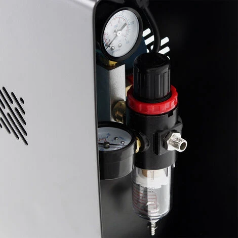 WILTEC Compresseur Aérographe AF196AW Bicylindre Avec Réservoir – Image 5