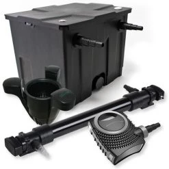 WILTEC SunSun Kit De Filtration De Bassin 12000l 72W UVC 6. Stérilisateur NEO10000 80W Pompe Skimmer