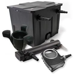 WILTEC SunSun Kit De Filtration De Bassin 12000l 36W UVC 3. Stérilisateur NEO10000 80W Pompe Skimmer