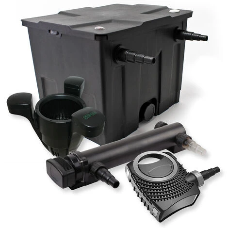 WILTEC SunSun Kit De Filtration De Bassin 12000l 36W UVC 3. Stérilisateur NEO10000 80W Pompe Skimmer