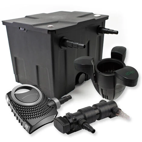 WILTEC SunSun Kit De Filtration De Bassin 12000l 24W UVC 6. Stérilisateur NEO8000 70W Pompe Skimmer