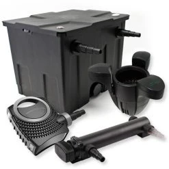 WILTEC SunSun Kit De Filtration De Bassin 12000l 24W UVC 3. Stérilisateur NEO7000 50W Pompe Et Skimmer