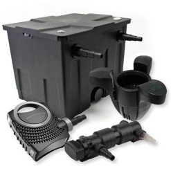 WILTEC SunSun Kit De Filtration De Bassin 12000l 18W UVC 6. Stérilisateur NEO8000 70W Pompe Skimmer