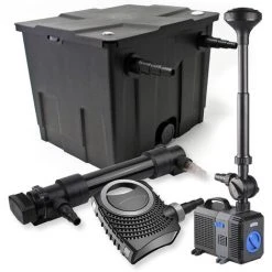 WILTEC SunSun Kit De Filtration De Bassin 12000l 36W UVC Stérilisateur NEO10000 80W Pompe Fontaine