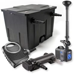 WILTEC SunSun Kit De Filtration De Bassin 12000l 18W UVC Stérilisateur NEO8000 70W Pompe Fontaine