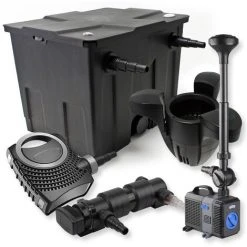 WILTEC SunSun Kit De Filtration De Bassin 12000l 18W UVC Stérilisateur NEO8000 70W Pompe Fontaine Skimmer