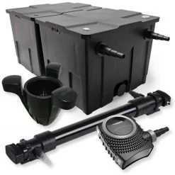 WILTEC SunSun Kit De Filtration De Bassin 60000l 72W UVC 6. Stérilisateur NEO10000 80W Pompe Skimmer