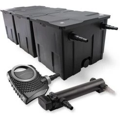 WILTEC SunSun Kit De Filtration De Bassin 90000l 24W UVC 3. Stérilisateur Et NEO7000 50W Pompe