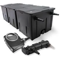 WILTEC SunSun Kit De Filtration De Bassin 90000l 18W UVC 6. Stérilisateur Et NEO7000 50W Pompe