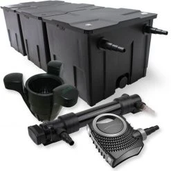 WILTEC SunSun Kit De Filtration De Bassin 90000l 36W UVC 6. Stérilisateur NEO8000 Pompe 70W Skimmer