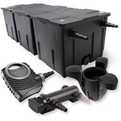 WILTEC SunSun Kit De Filtration De Bassin 90000l 18W UVC 3. Stérilisateur NEO8000 Pompe 70W Skimmer