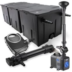 WILTEC SunSun Kit De Filtration De Bassin 90000l 36W UVC Stérilisateur NEO10000 80W Pompe Fontaine