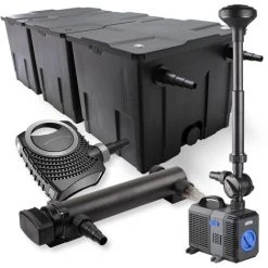 WILTEC SunSun Kit De Filtration De Bassin 90000l 36W UVC Stérilisateur NEO10000 80W Pompe Fontaine