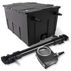 WILTEC SunSun Kit De Filtration De Bassin 60000l 72W UVC 6. Stérilisateur NEO10000 80W Pompe